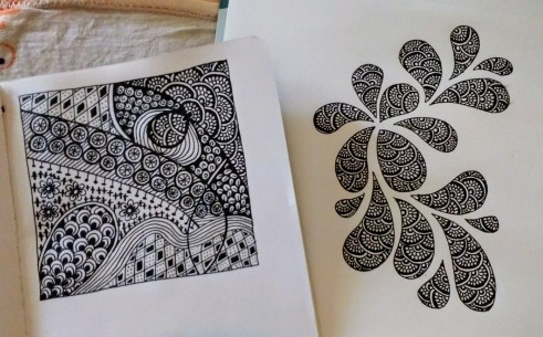 Zentangle doodle examples